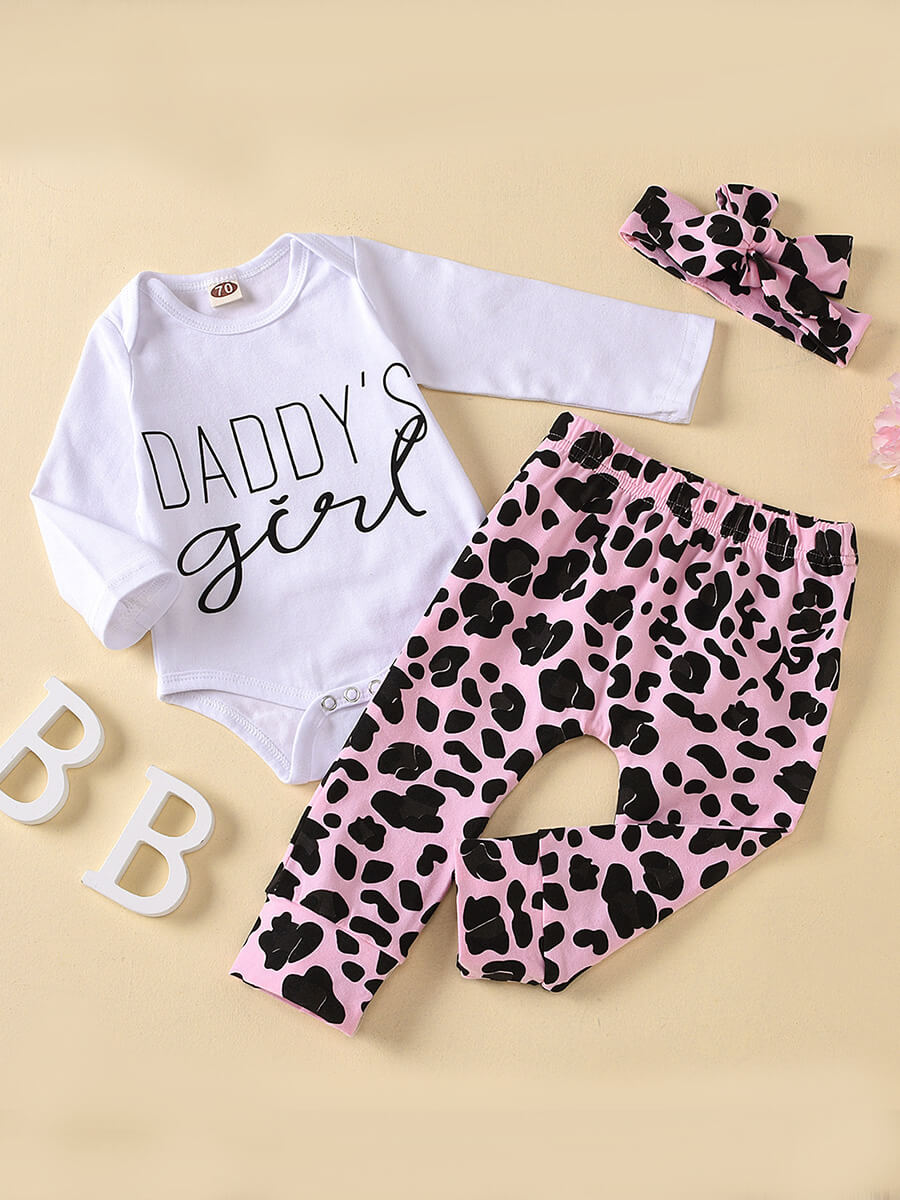 

Lovely Trendy O Neck Letter Print White Girl Two-piece Pants Set