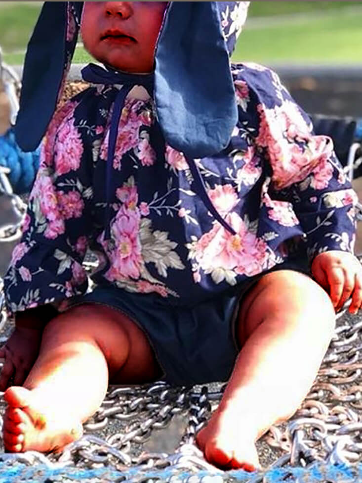 

Lovely Trendy Print Black Girl Bodysuit