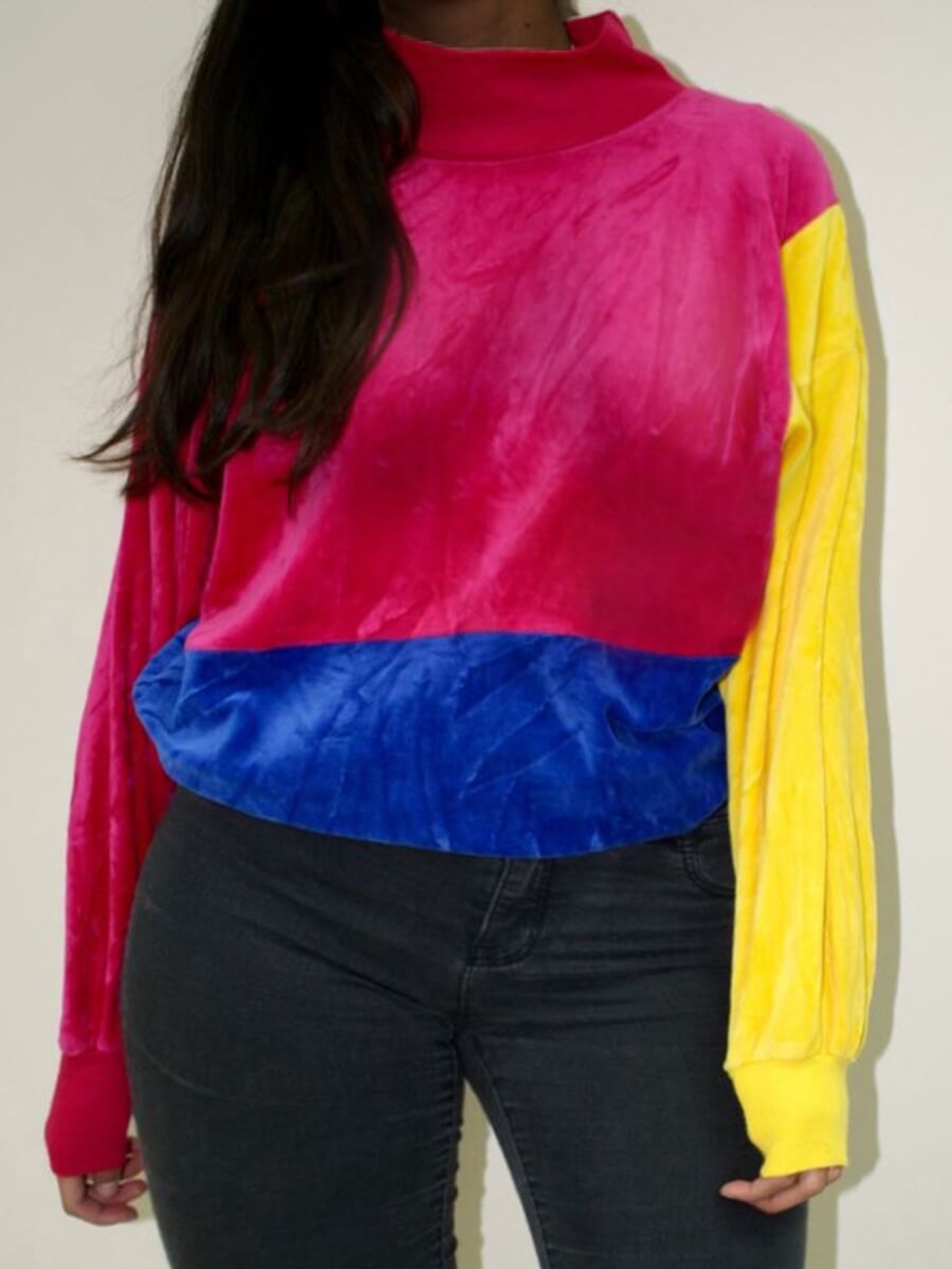 

Lovely Casual Color-lump Patchwork Red Hoodie