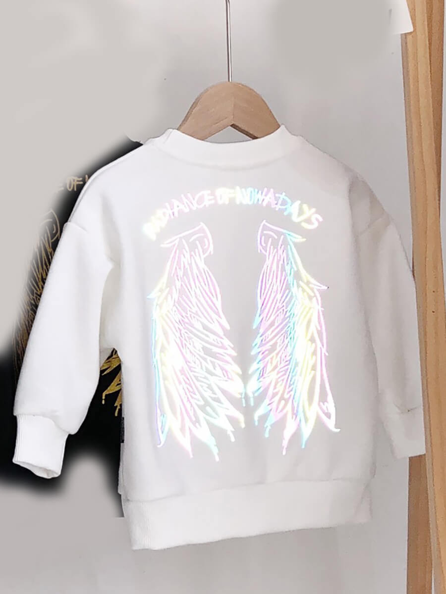 

Lovely Casual O Neck Print White Girl Hoodie