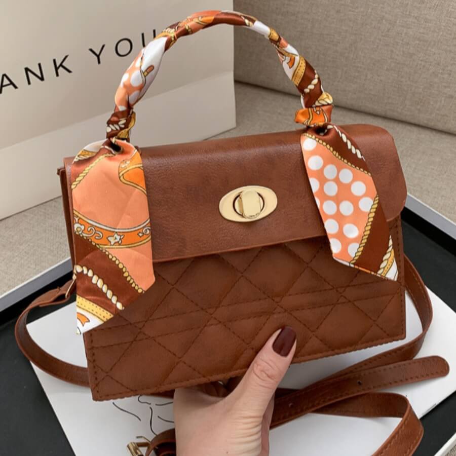 

LW Vintage Basic Brown Crossbody Bag