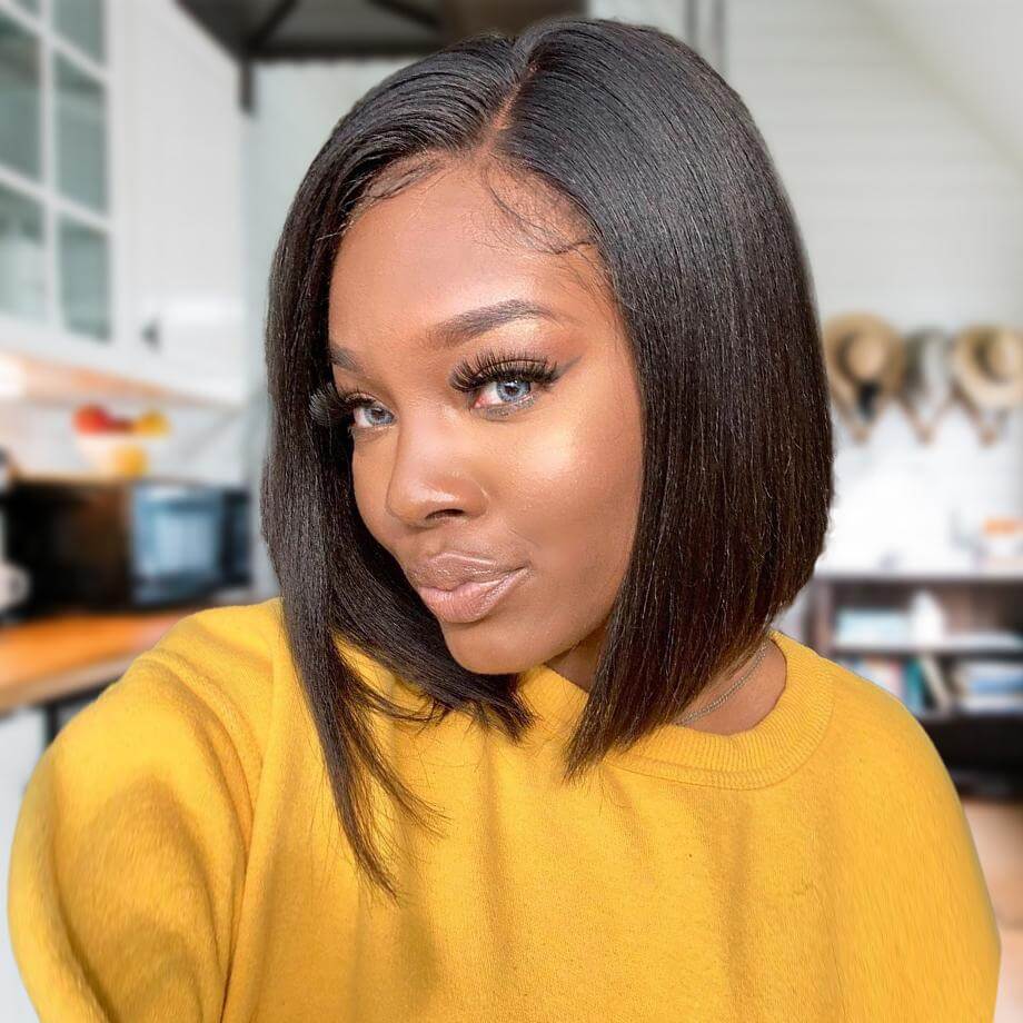 

Lovely Stylish Bobo Black Wigs