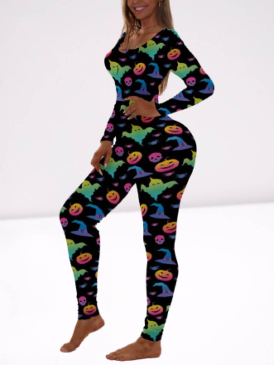

Lovely Leisure U Neck Print Skinny Green Sleepwear