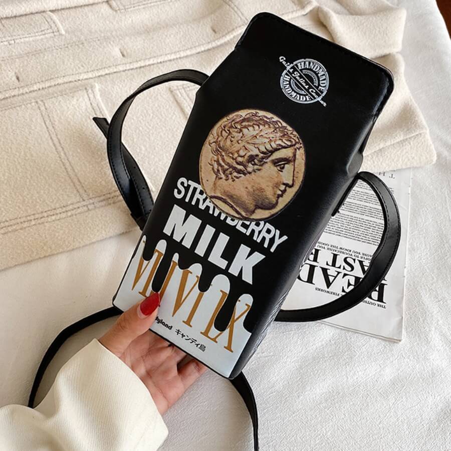 

Lovely Stylish Print Black Crossbody Bag
