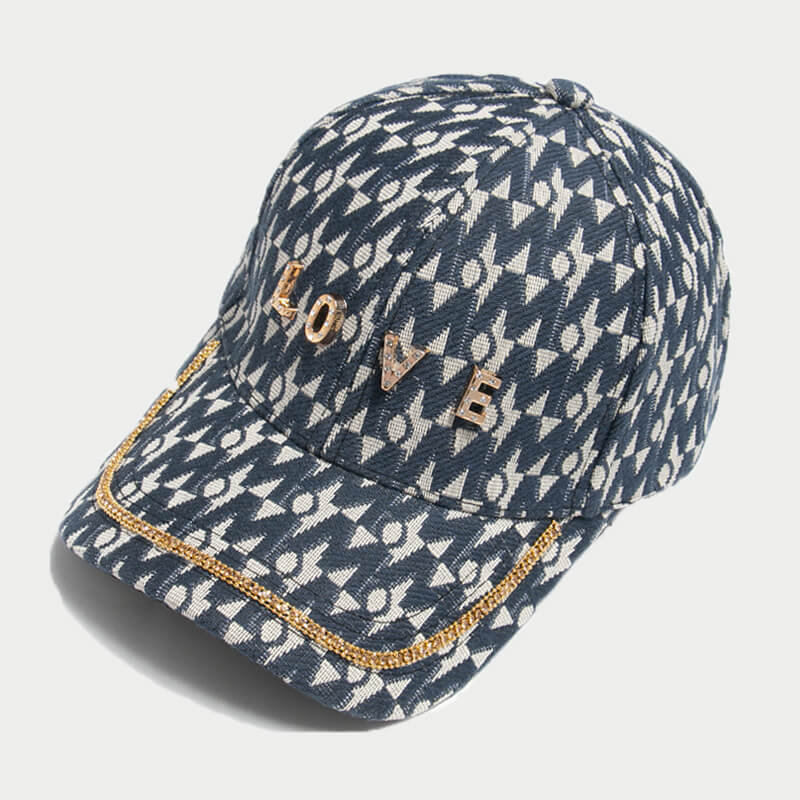 

Lovely Trendy Print Blue Hat