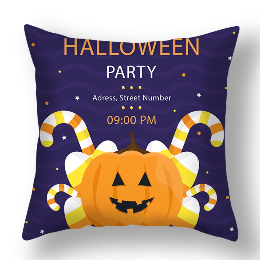 

Lovely Chic Cartoon Print Purple Decorative Pillow Case