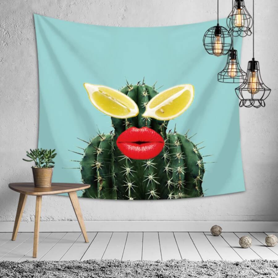 

Lovely Stylish Print Green Decorative Wall Cloth