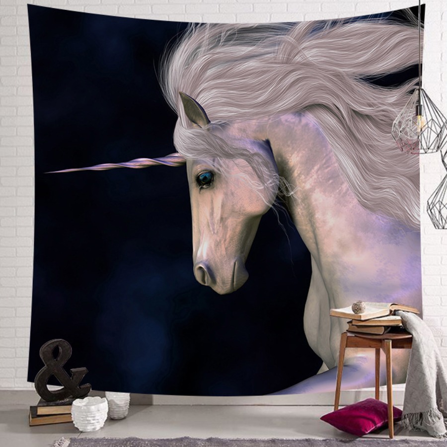 

Lovely Chic Cartoon Print Black Decorative Wall Cloth