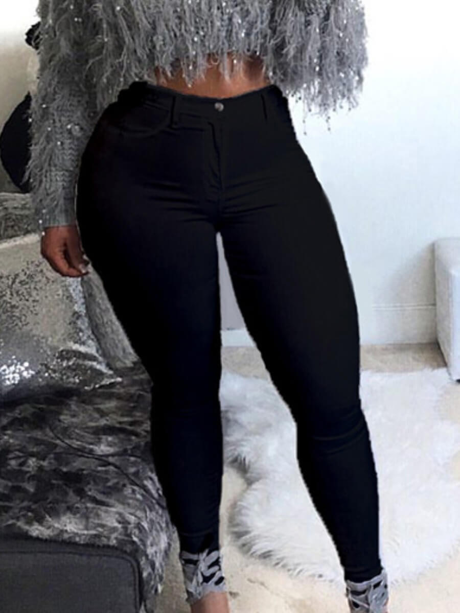LW BASICS Mid Waist Skinny Jeans