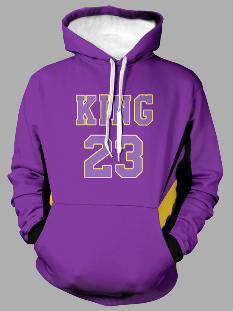 

Lovely Casual Hooded Collar Letter Print Purple Men Hoodie