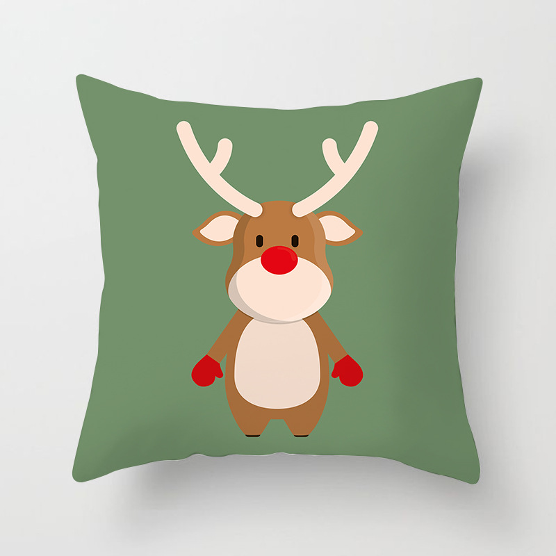 

Lovely Stylish Print Green Decorative Pillow Case