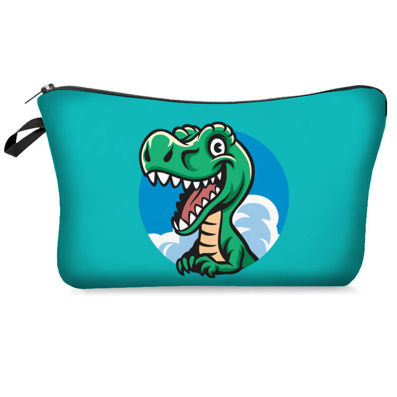 

Lovely Casual Cartoon Print Green Makeup Bag