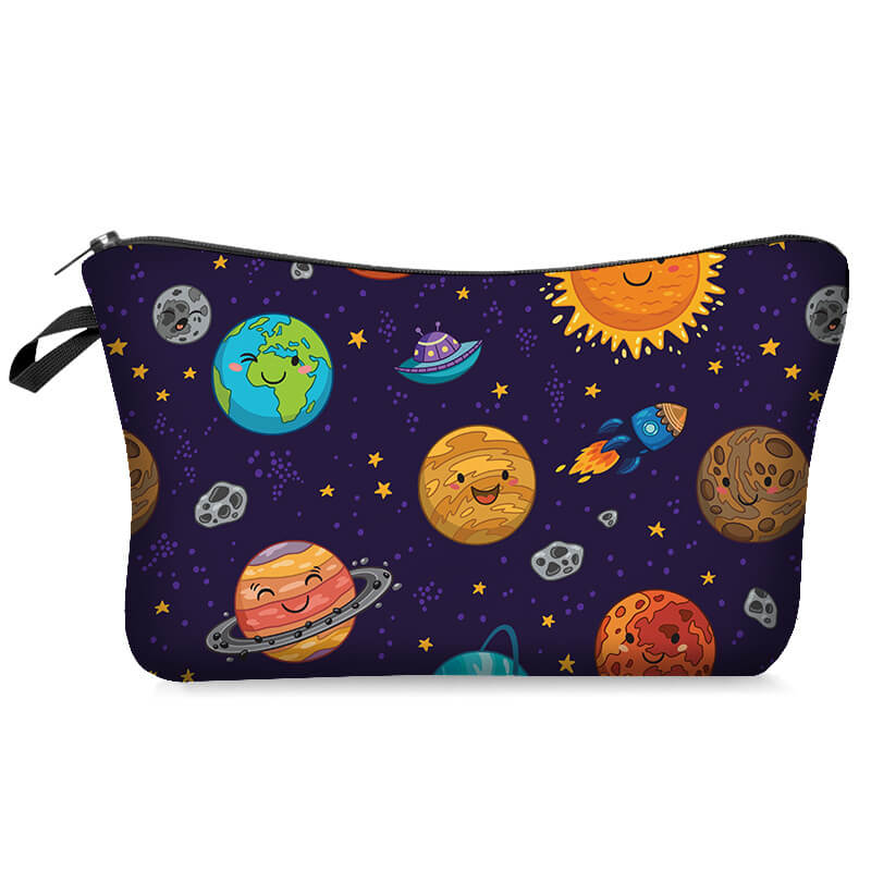 

Lovely Trendy Print Multicolor Makeup Bag, Multi