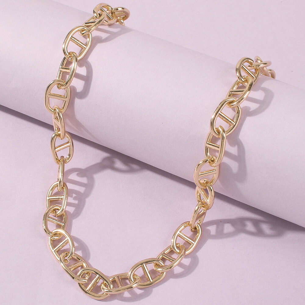 

Lovely Trendy Hollow-out Gold Necklace