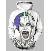 LW Men Polyester Drawstring Letter Loose Hoodies