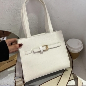Lovely Trendy Basic White Crossbody Bag
