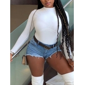 Lovely Leisure Basic Skinny White T-shirt