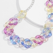 Lovely Trendy Hollow-out Multicolor Necklace