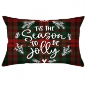 Lovely Chic Print Red Decorative Pillow Case