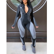 LW BASICS Plus Size Sportswear Zipper Design Patch