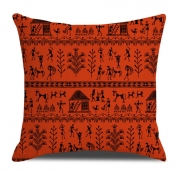 Lovely Cosy Print Jacinth Decorative Pillow Case