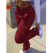 LW Pocket Solid Straight Sweatpants