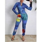 Lovely Casual Conventional Collar Long Sleeve Patc