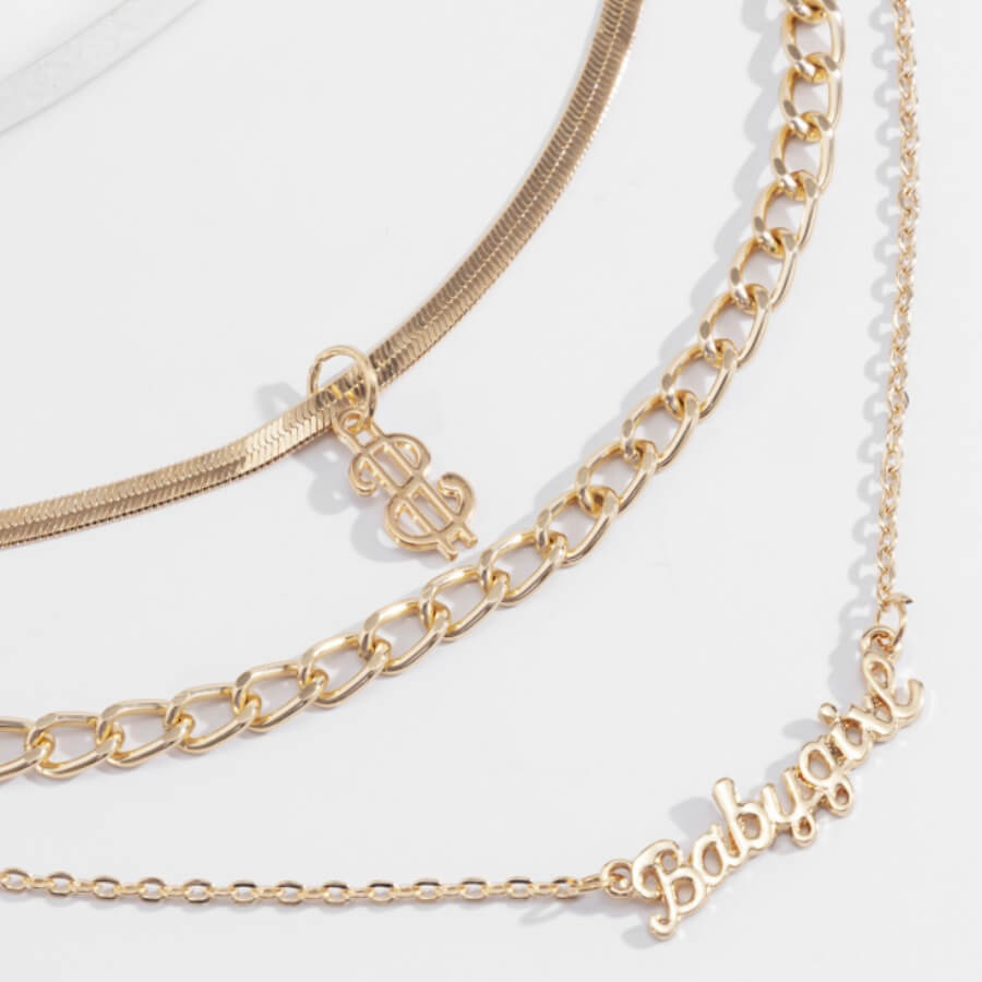 

Lovely Stylish Hollow-out Gold Necklace
