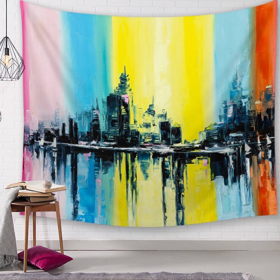 

Lovely Stylish Print Multicolor Decorative Wall Cloth, Multi