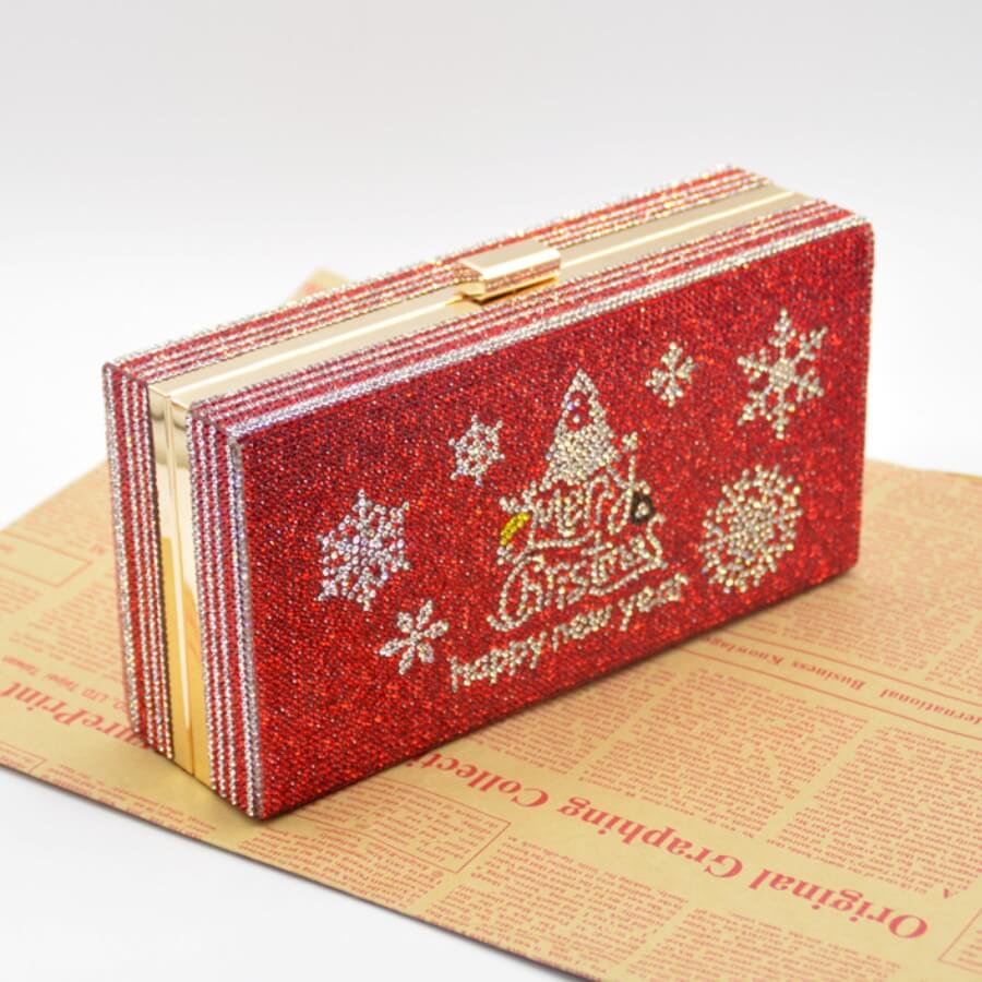 

Lovely Stylish Chain Strap Red Crossbody Bag