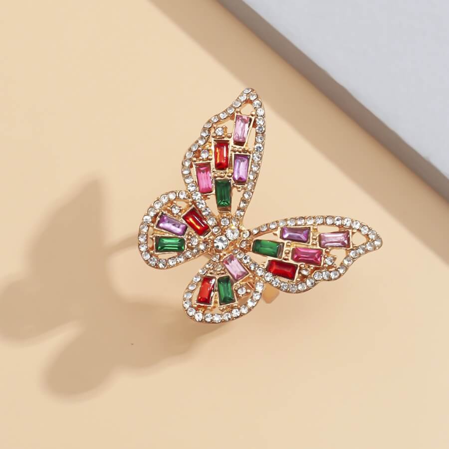 

Lovely Stylish Butterfly Gold Ring