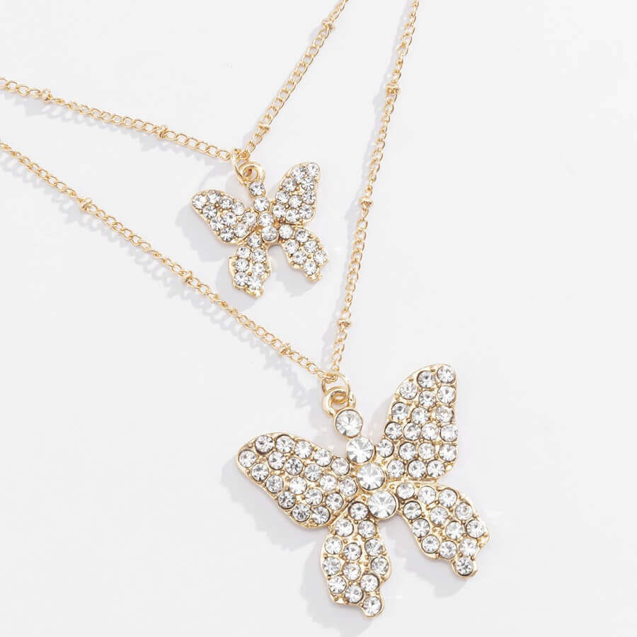 

Lovely Chic Butterfly Gold Necklace