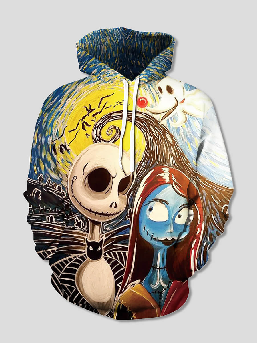 

Lovely Street Graffiti Print Patchwork Multicolor Boy Hoodie, Multi