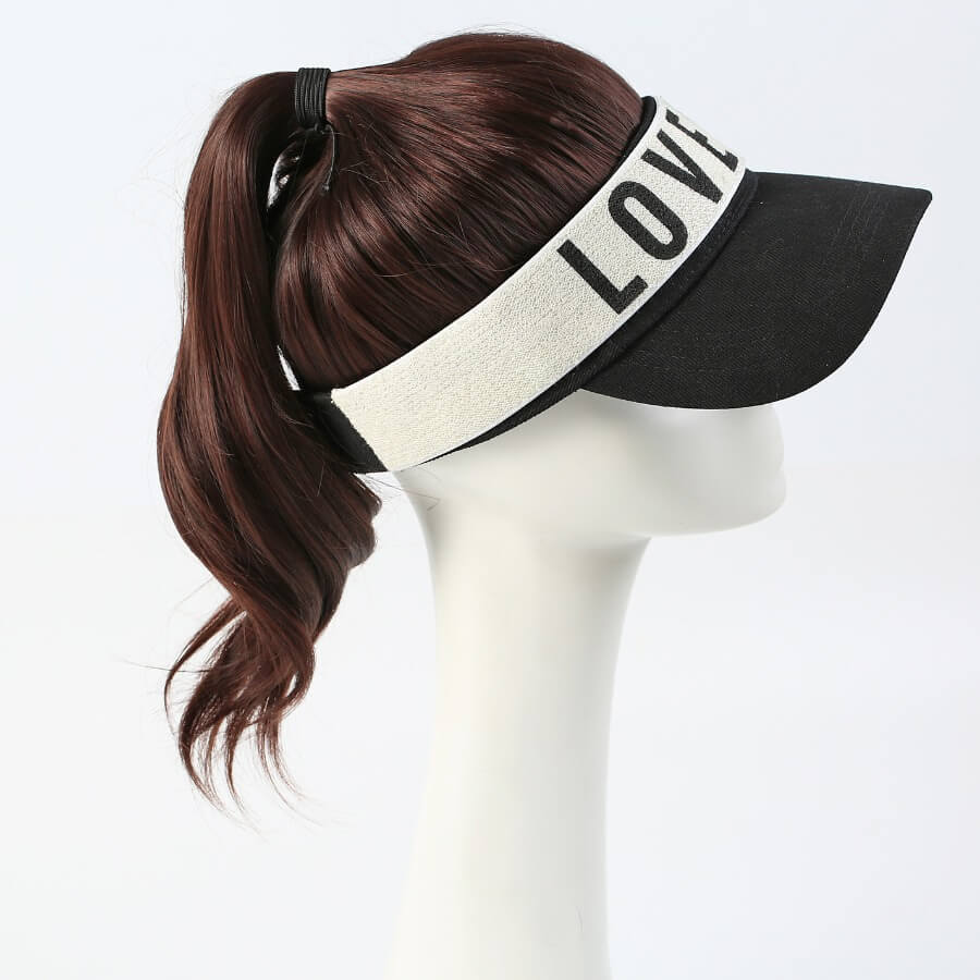 

Lovely Hign-temperature Resistance Letter Print Brown Wigs