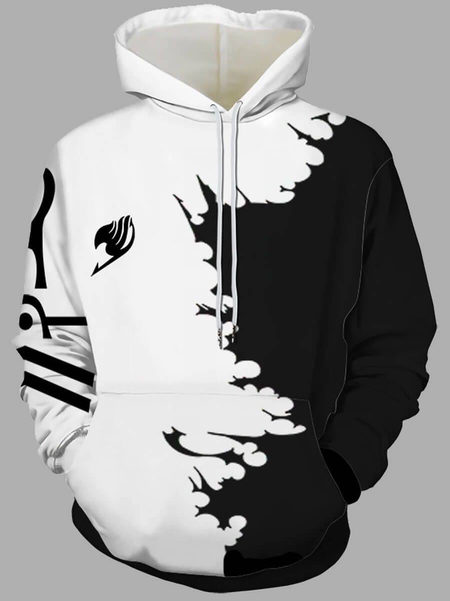 

Lovely Casual Hooded Collar Color-lump Patchwork White Men Hoodie