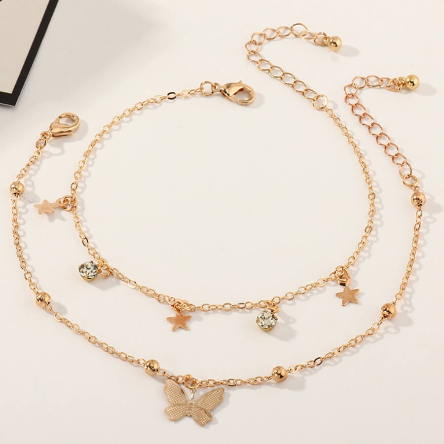 

Lovely Chic Butterfly Gold Body Chain