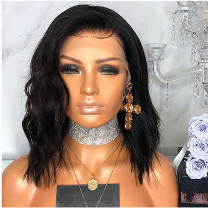 

Lovely Stylish Hign-temperature Resistance Black Wigs