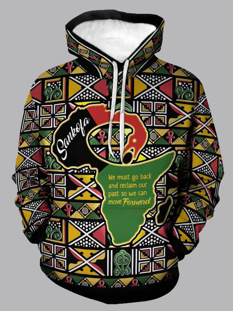 

Lovely CasualHooded Collar Print Multicolor Hoodie, Multi