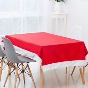 Lovely Christmas Day Patchwork Red Table Linens