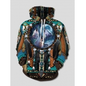Lovely Street Graffiti Print Patchwork Multicolor 