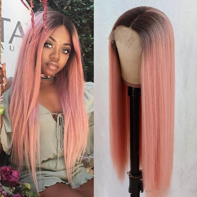 

Lovely Stylish Hign-temperature Resistance Pink Wigs