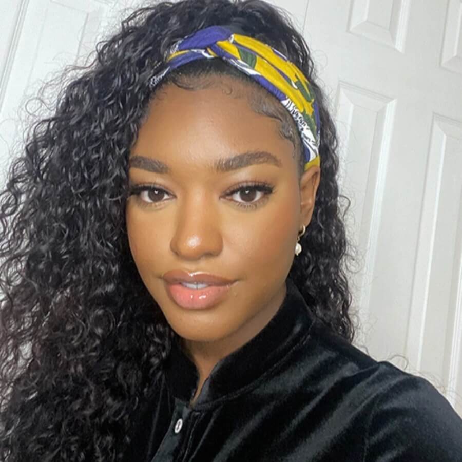 

Lovely Stylish Print Yellow Headband
