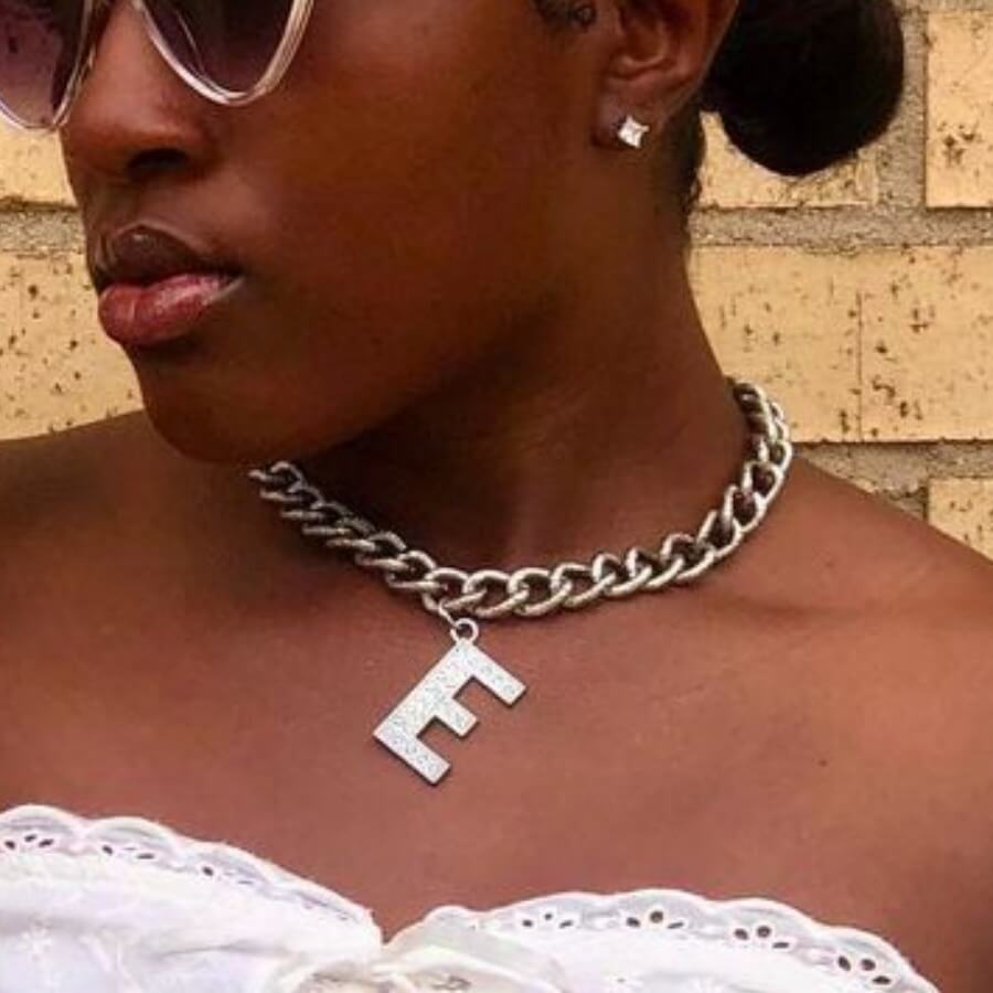 

Lovely Casual Letter Silver Necklace