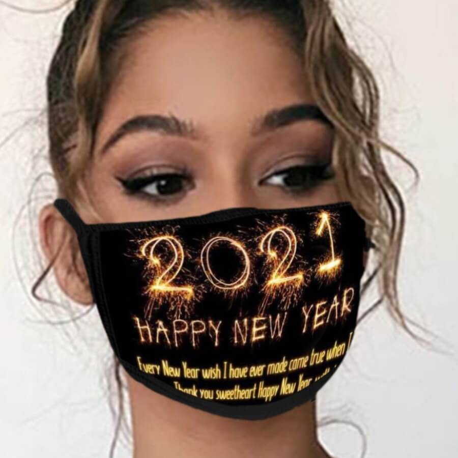 

Lovely Casual Letter Print Black Face Mask