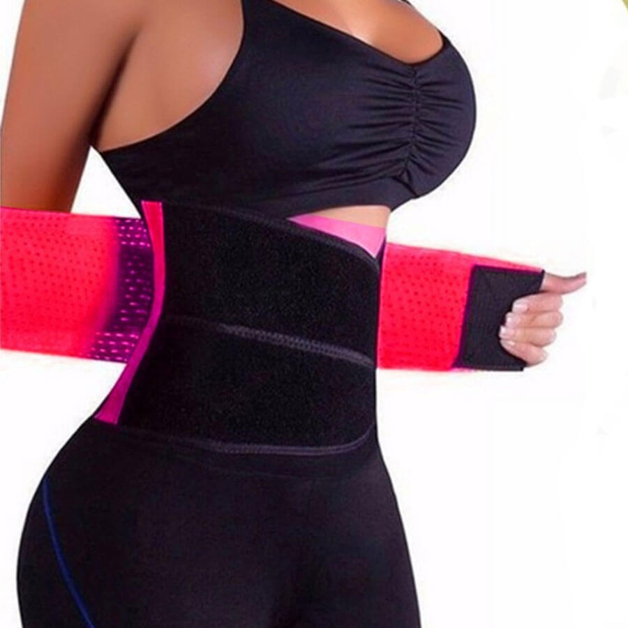 

Lovely Casual Color-lump Patchwork Skinny Pink Waist Trainer