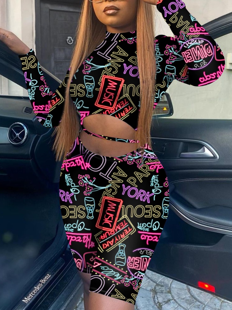 

Lovely Chic Letter Print Hollow-out Black One-piece Romper