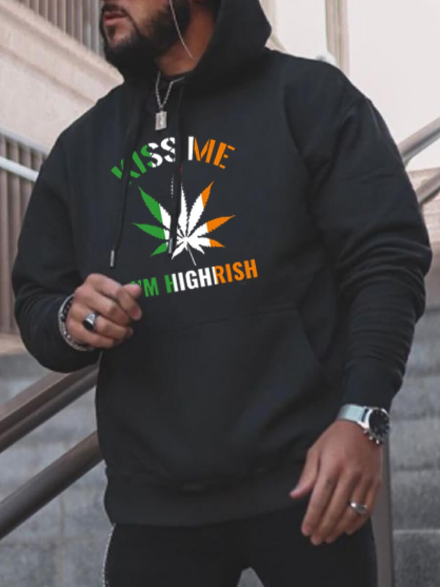 

Lovely Casual Hooded Collar Letter Print Black Men Hoodie