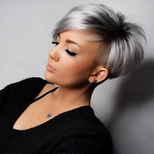 

Lovely Casual High-temperature Resistance Silver Wig