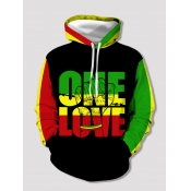 Lovely Boy Sportswear Hooded Collar Letter Print P
