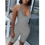 Lovely Sportswear Tank Sleeveless Skinny Grey One-